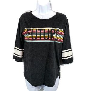 Old Navy Girls Graphic Tee 3/4 Sleeve Size XL 14